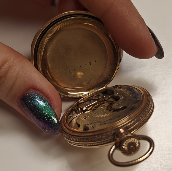 Elgin Gold Plated Pocket Watch - Picture 4 of 6